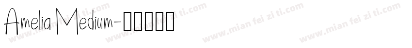 Amelia Medium字体转换